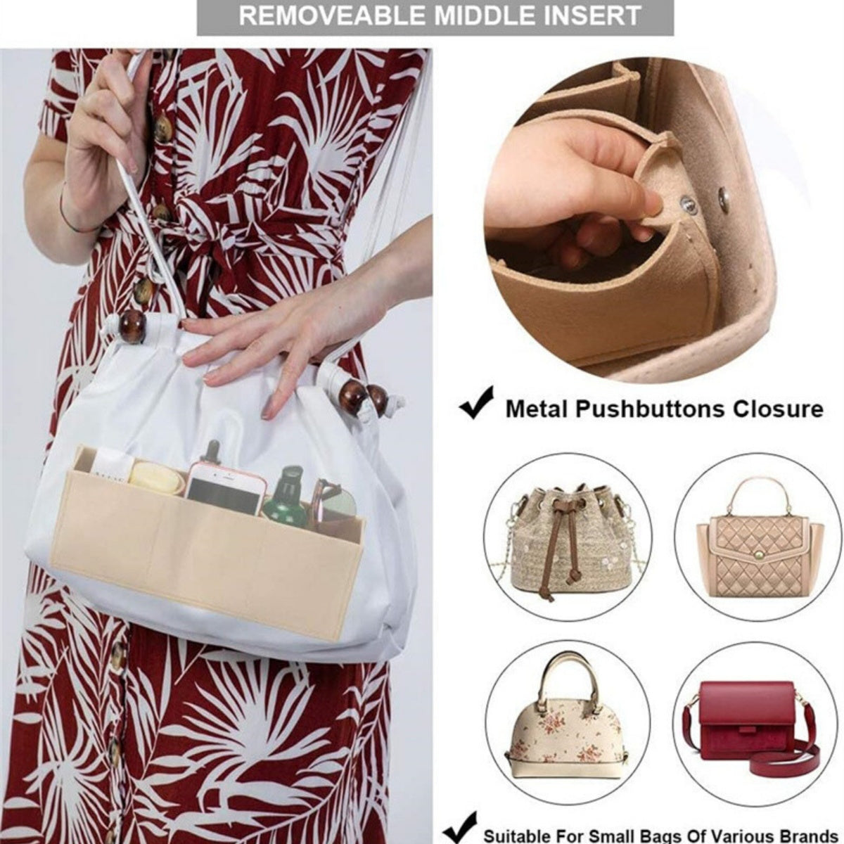 Structured Mornings Purse Organizer Insert- Executive Efficiency Edition