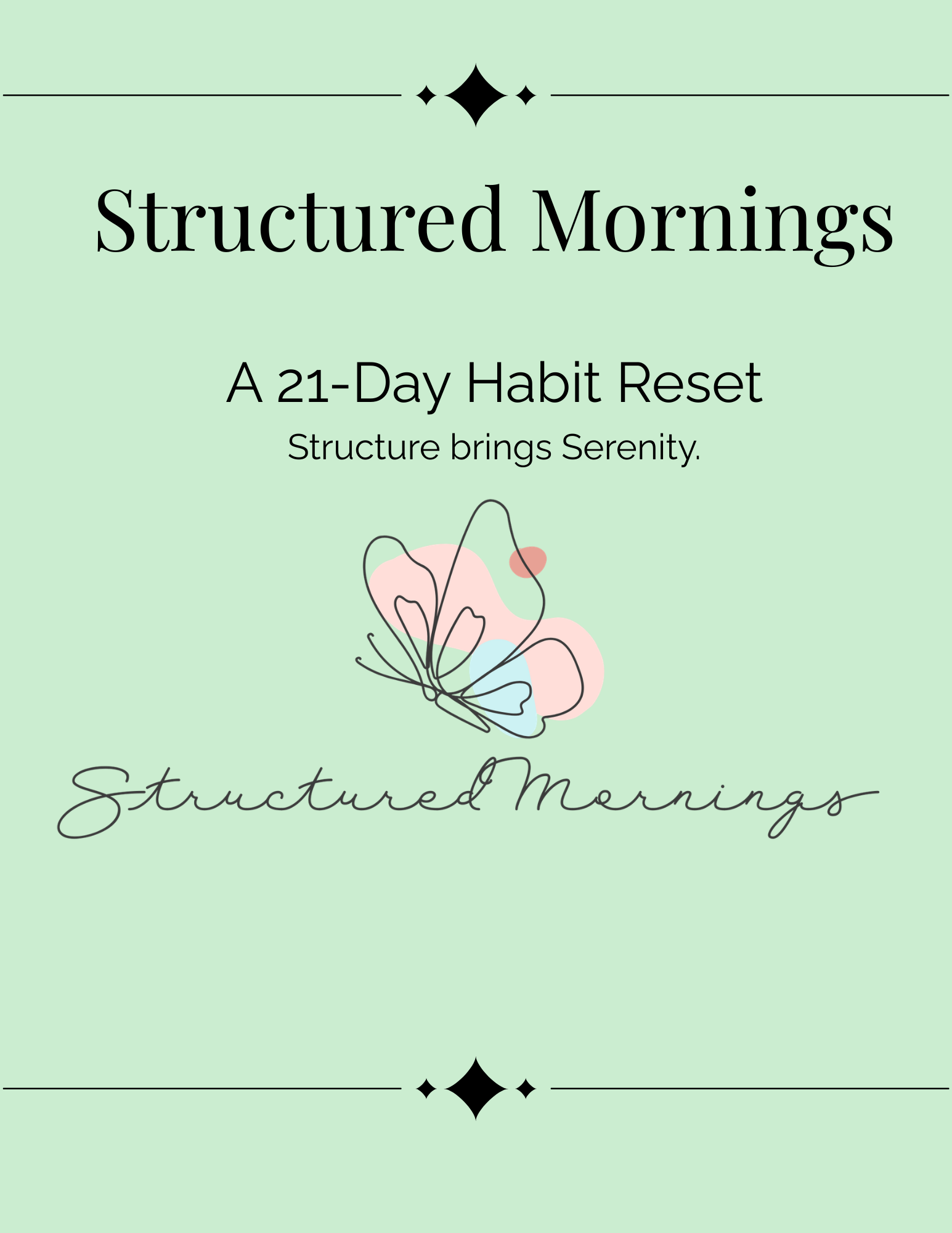 Structured Mornings 21-Day Planner